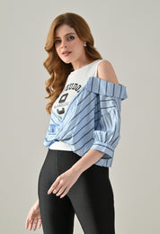 Striped Fusion Tee