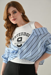 Striped Fusion Tee