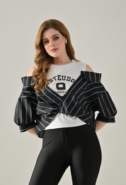 Striped Fusion Tee