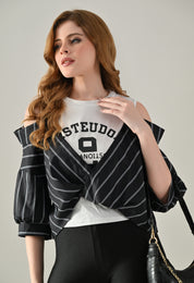 Striped Fusion Tee