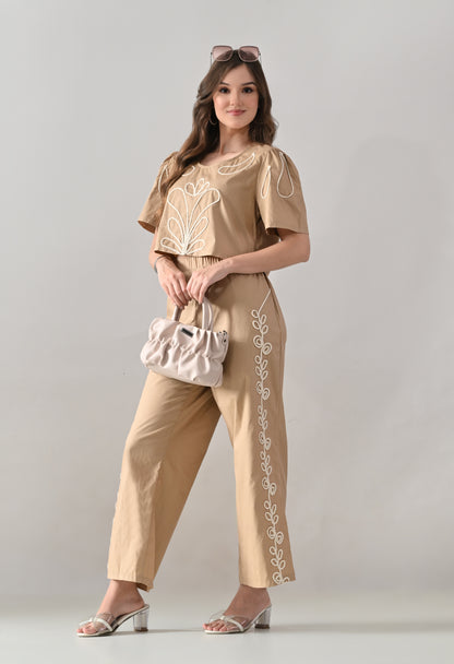Embroidered Ease Two-Piece Set