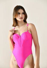 Fuchsia Glow Monokini
