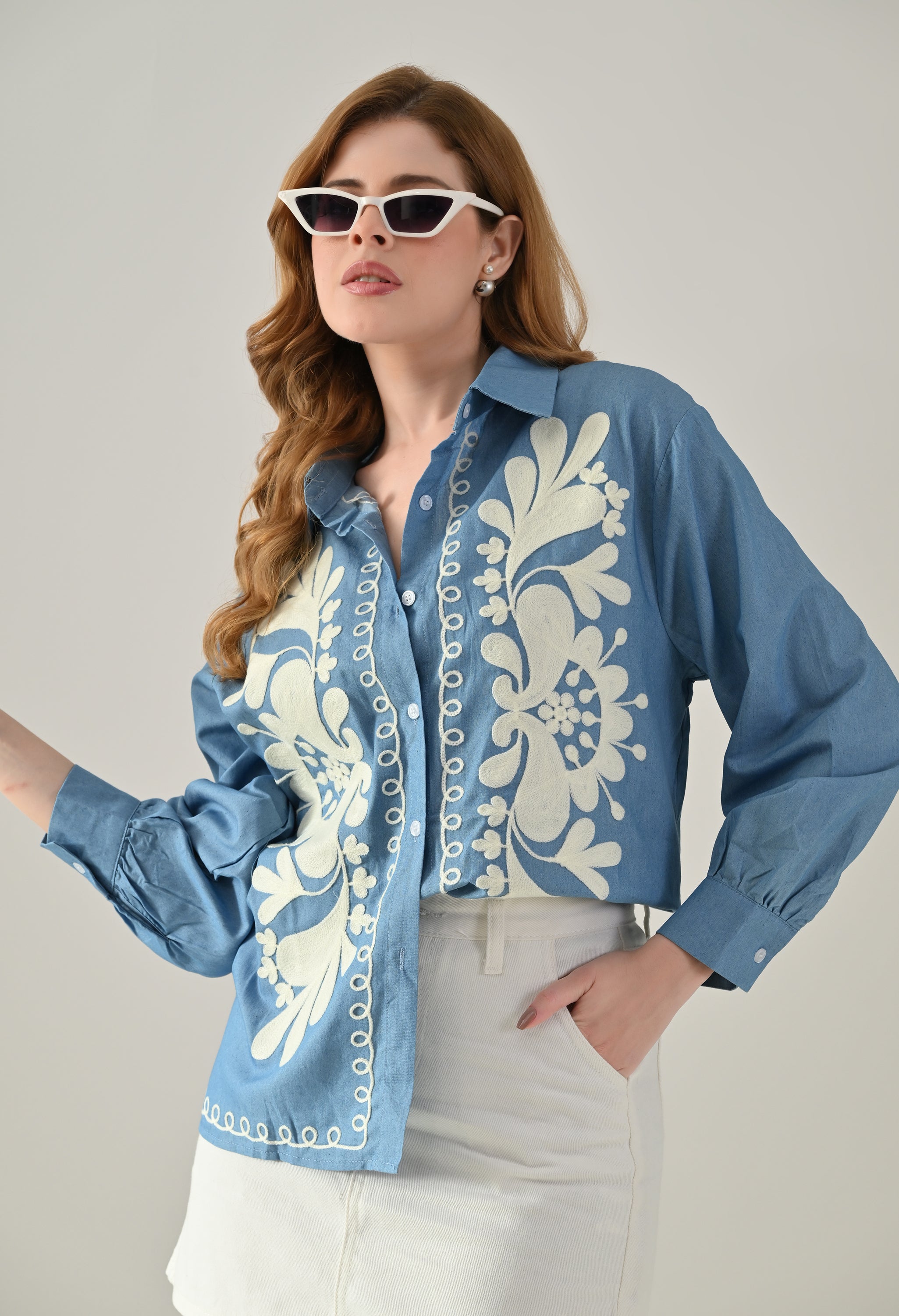 Threadwork Emboridered Shirt