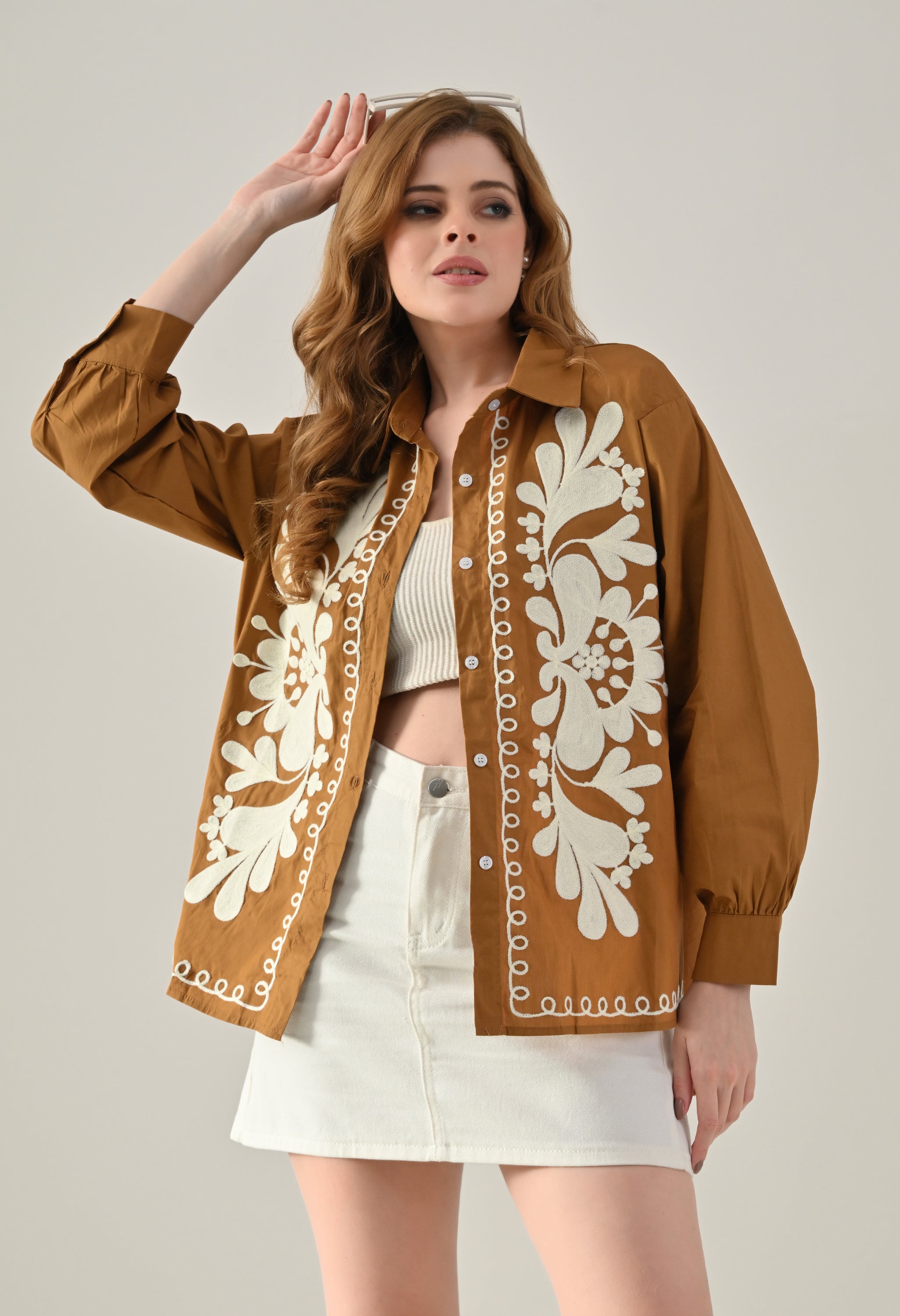 Threadwork Emboridered Shirt
