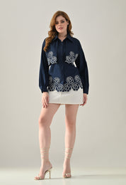 Flower Power Scalloped Shirt