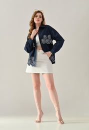 Flower Power Scalloped Shirt