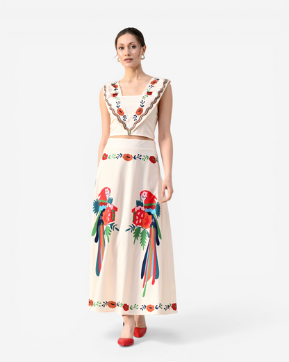 Wide Strap V-Neck Co-ord Set