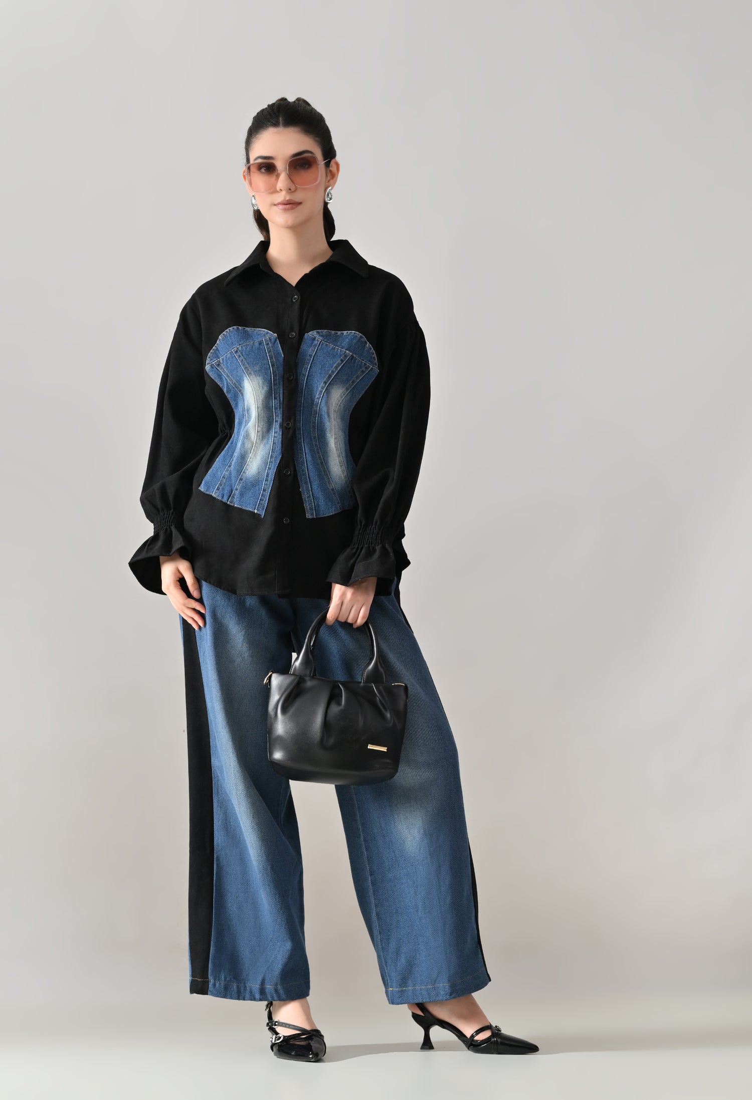 Denim &amp; Drift Two-Piece Set