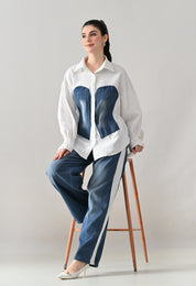 Denim & Drift Two-Piece Set