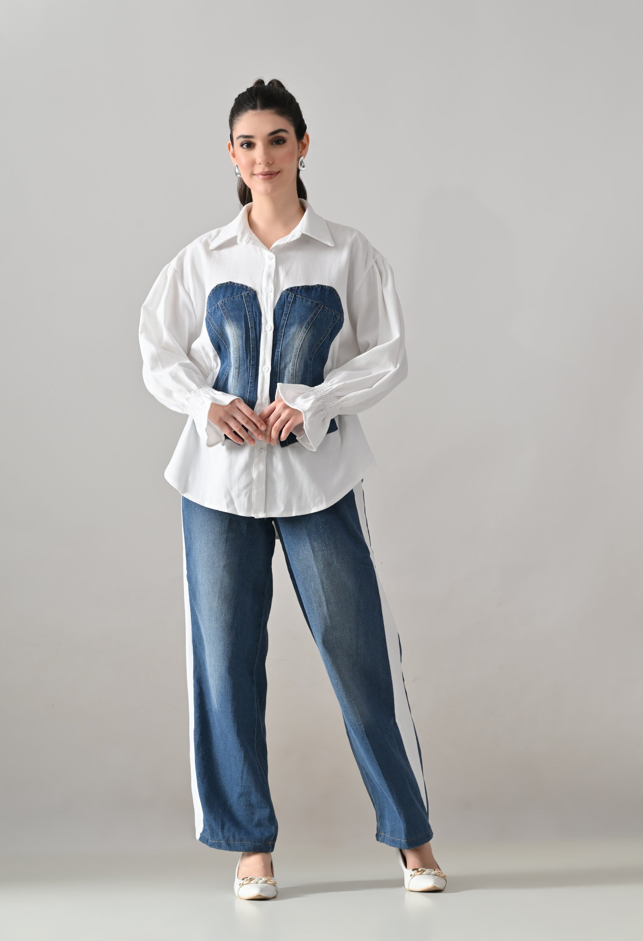 Denim & Drift Two-Piece Set
