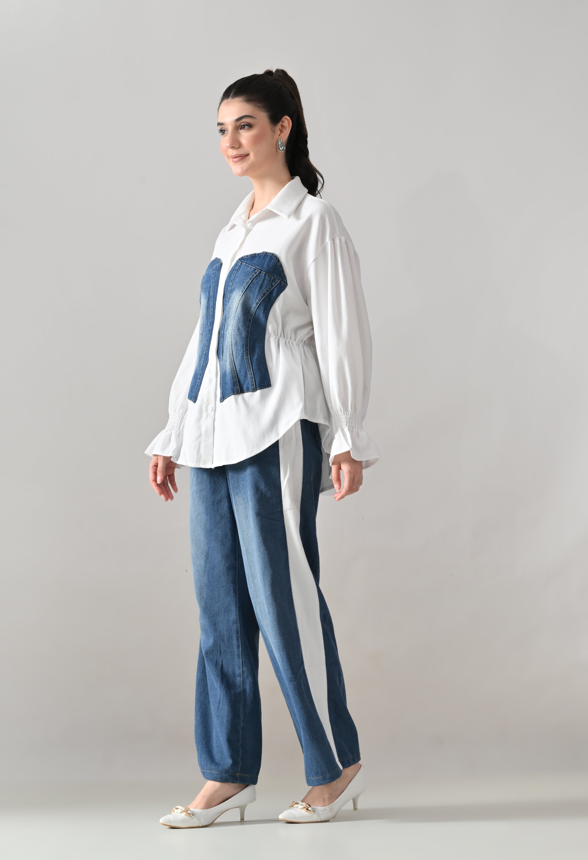 Denim & Drift Two-Piece Set