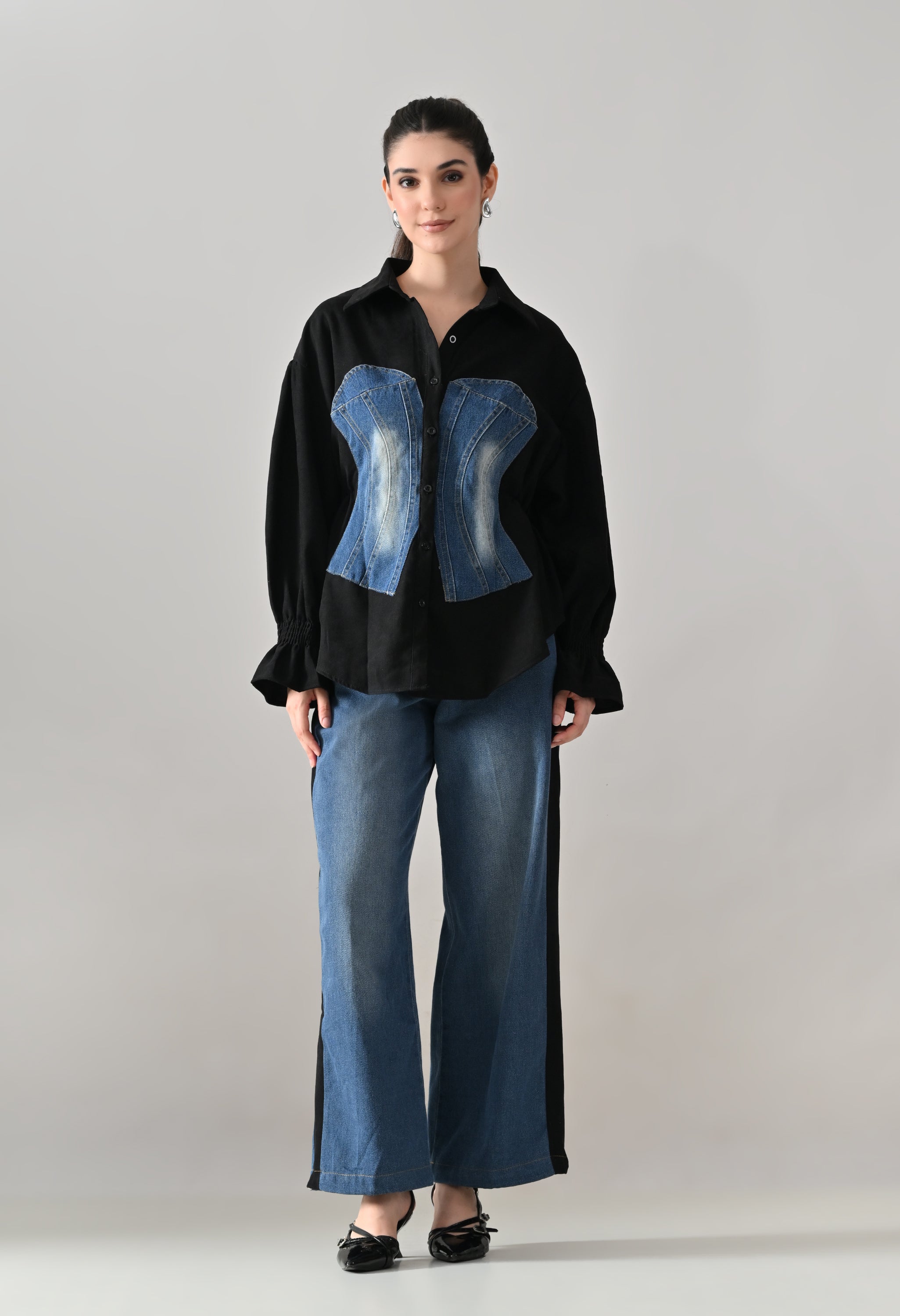 Denim & Drift Two-Piece Set