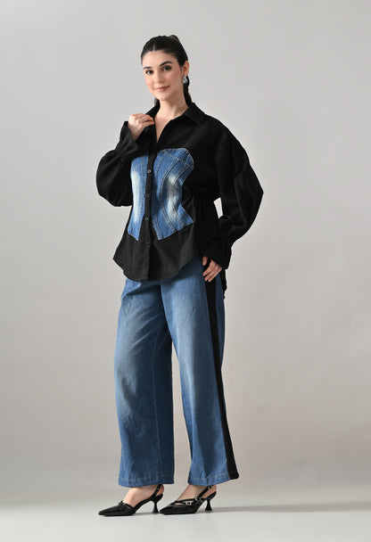 Denim &amp; Drift Two-Piece Set