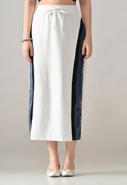 Edgy Denim Two-Piece Set