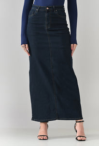 Long Length Denim Skirt