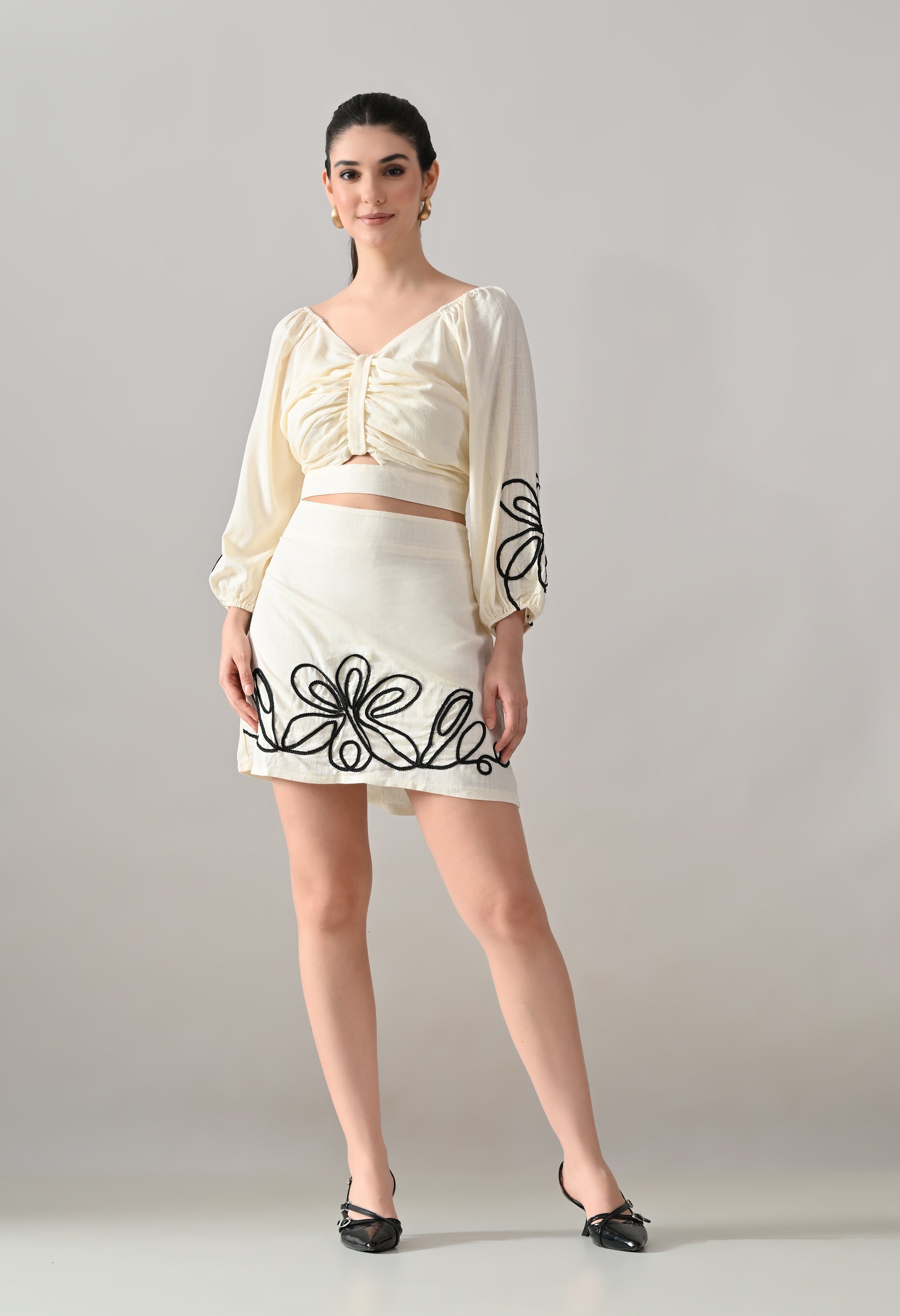 Floral Twist Two-Piece Set