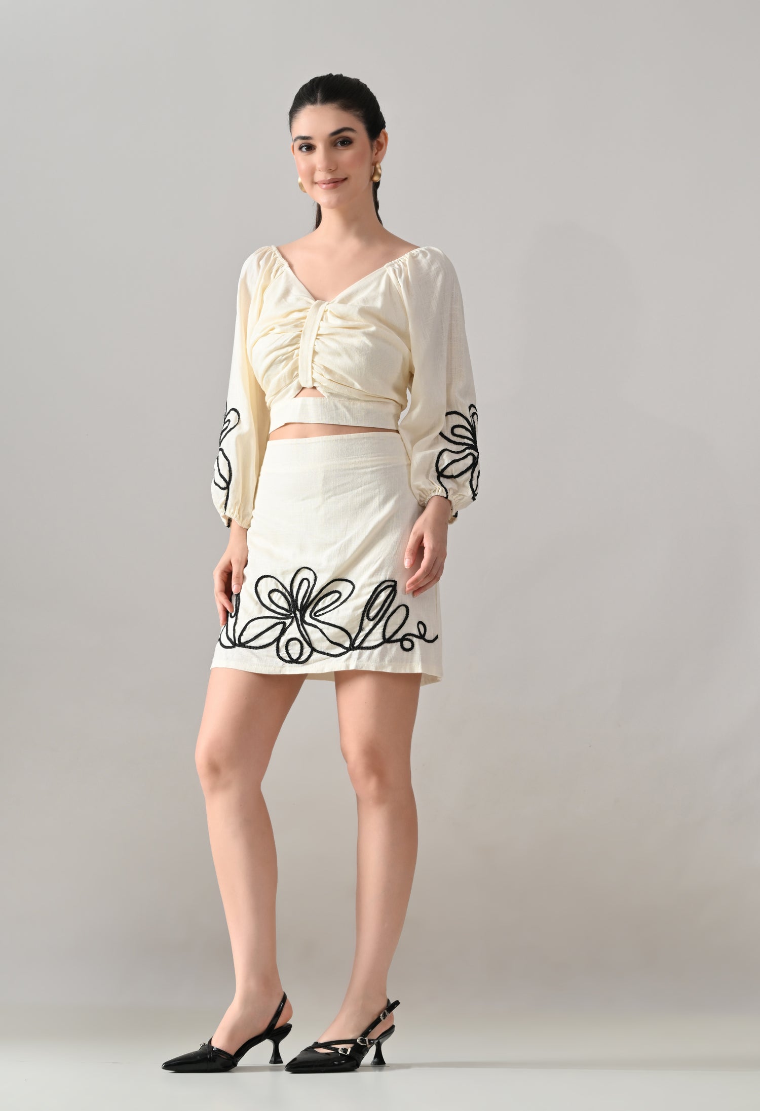 Floral Twist Two-Piece Set