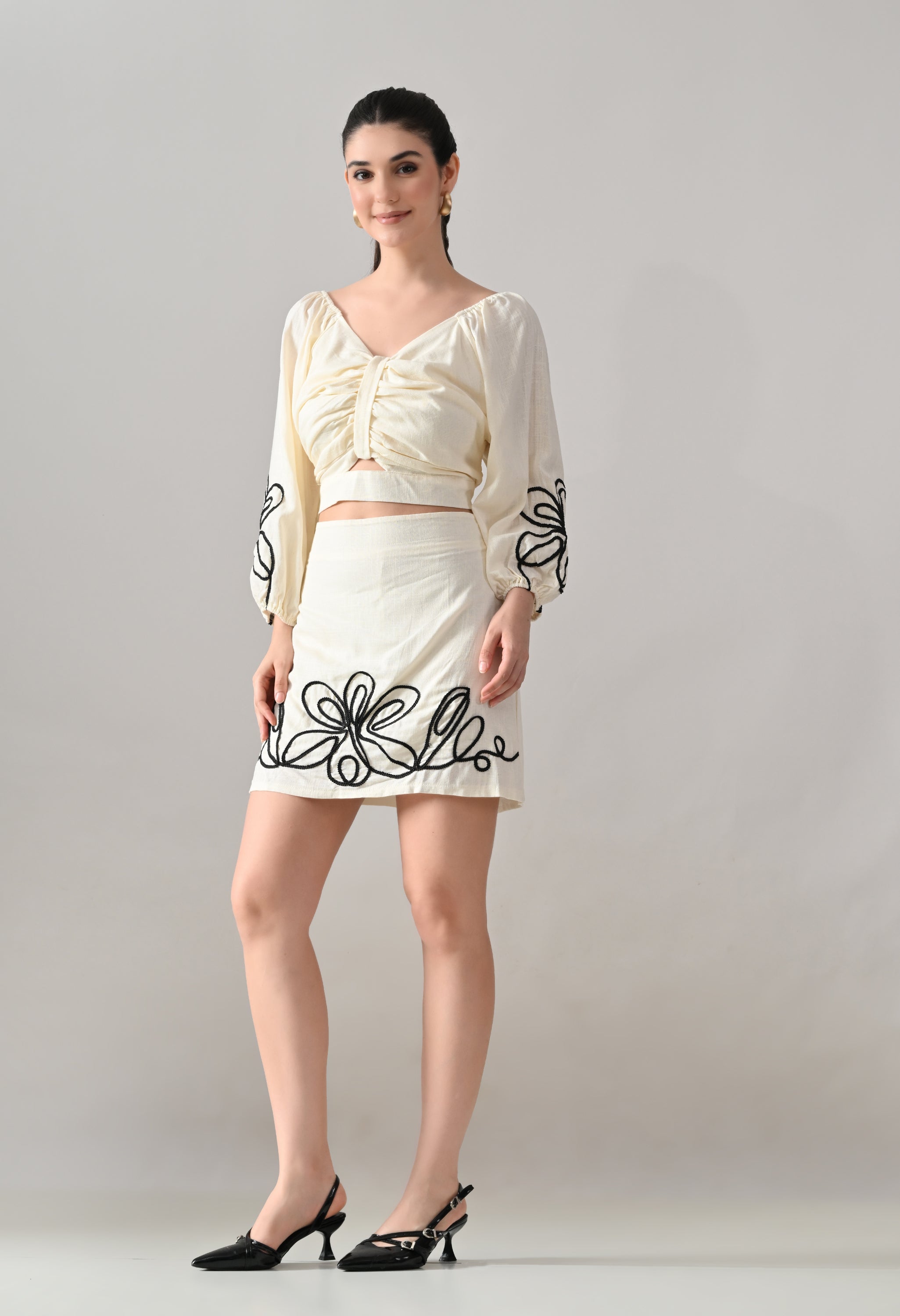 Floral Twist Two-Piece Set