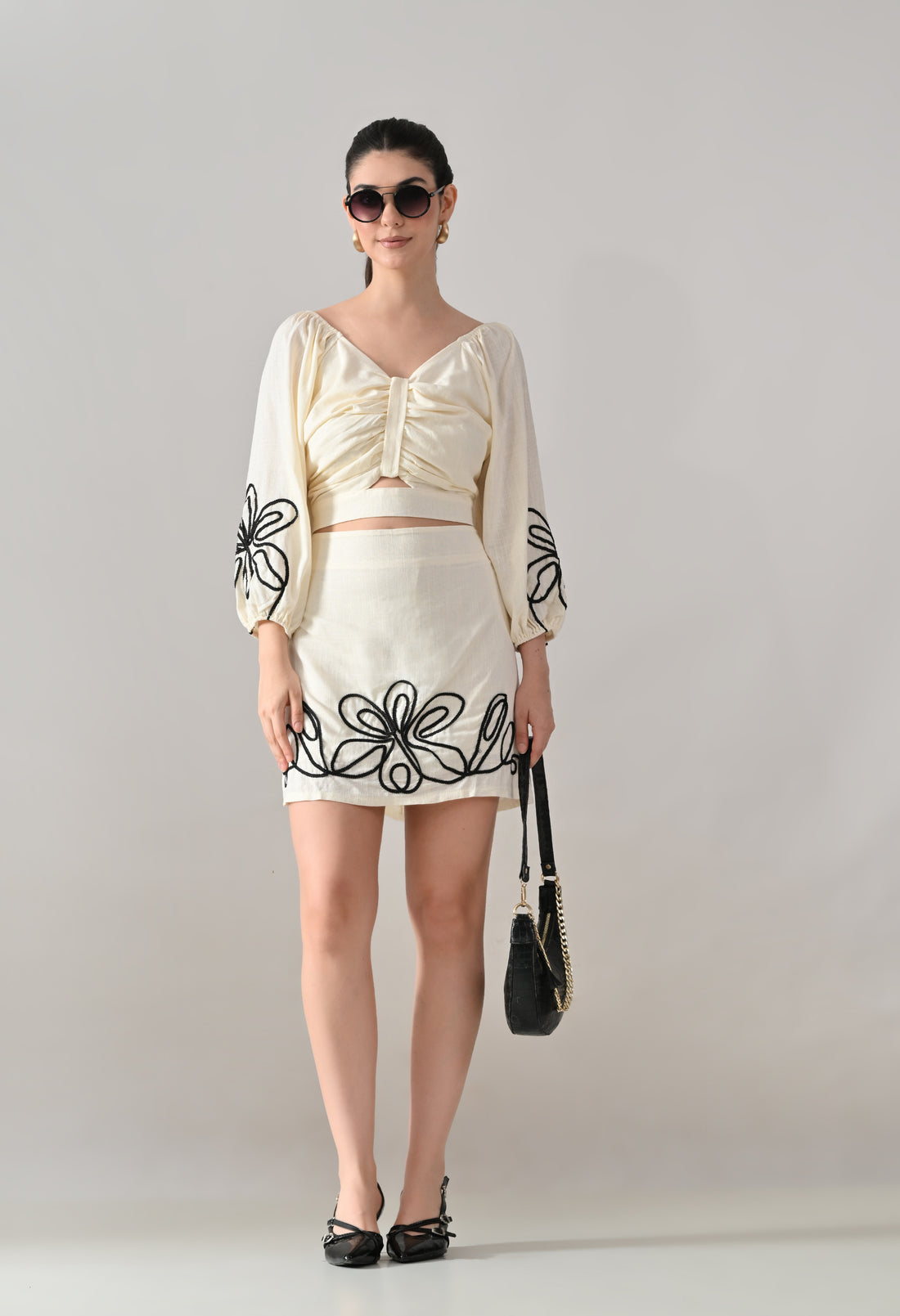 Floral Twist Two-Piece Set