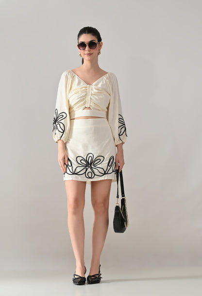 Floral Twist Two-Piece Set