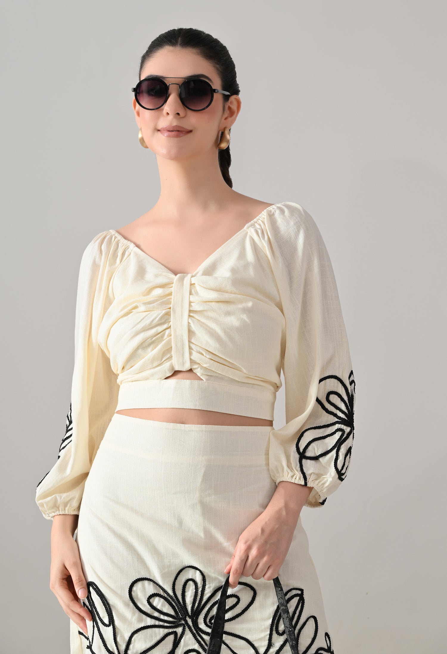 Floral Twist Two-Piece Set