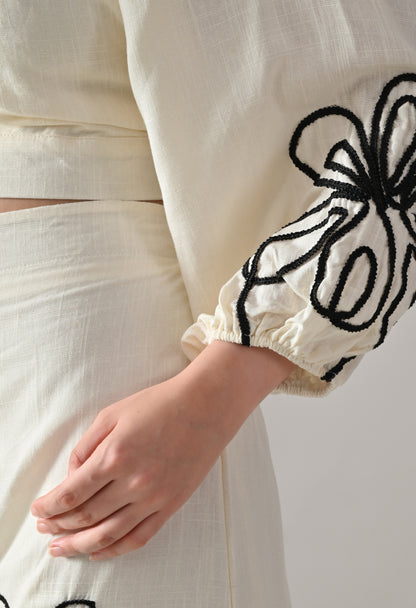Floral Twist Two-Piece Set