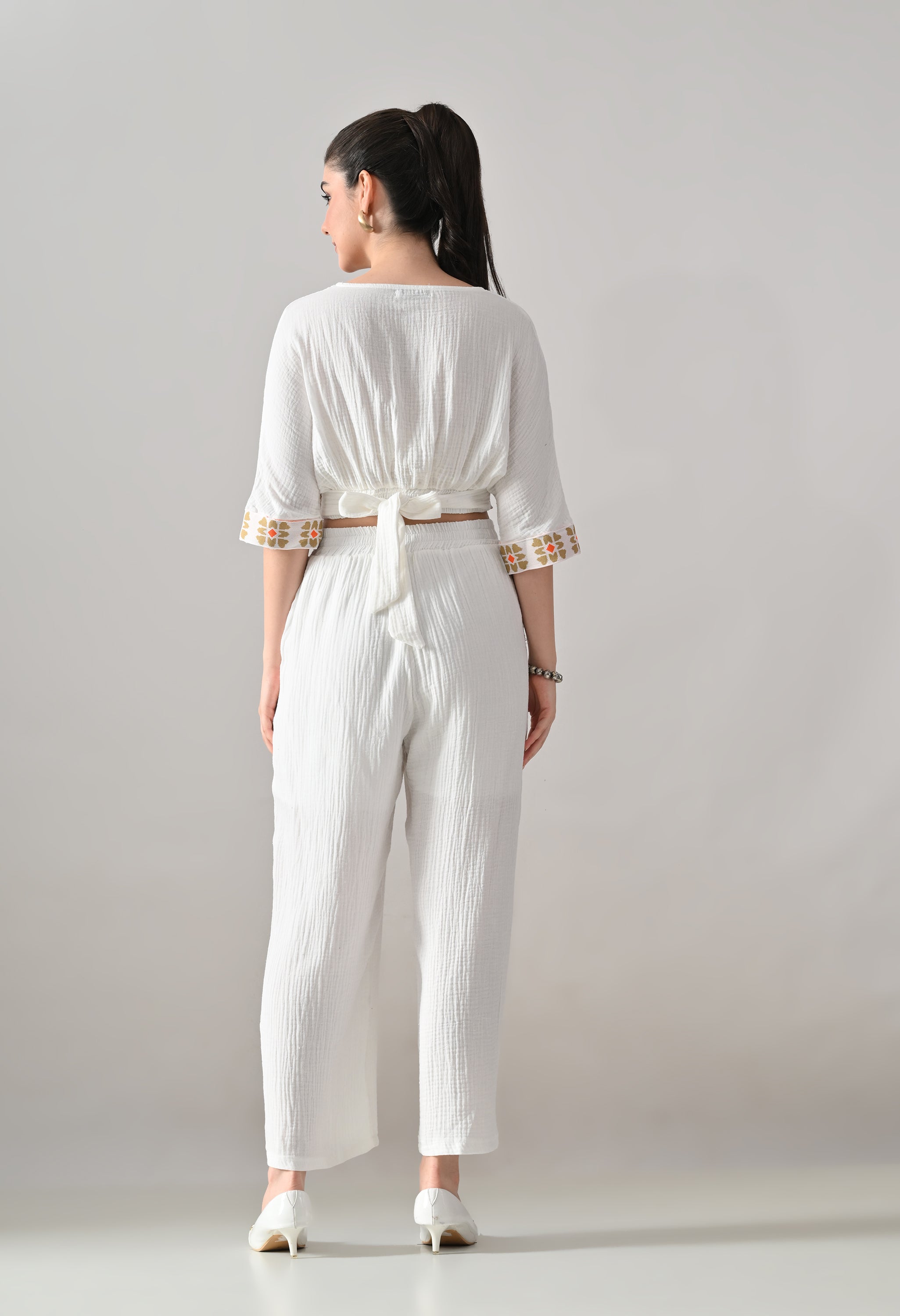 Embroidered Two-Piece Set