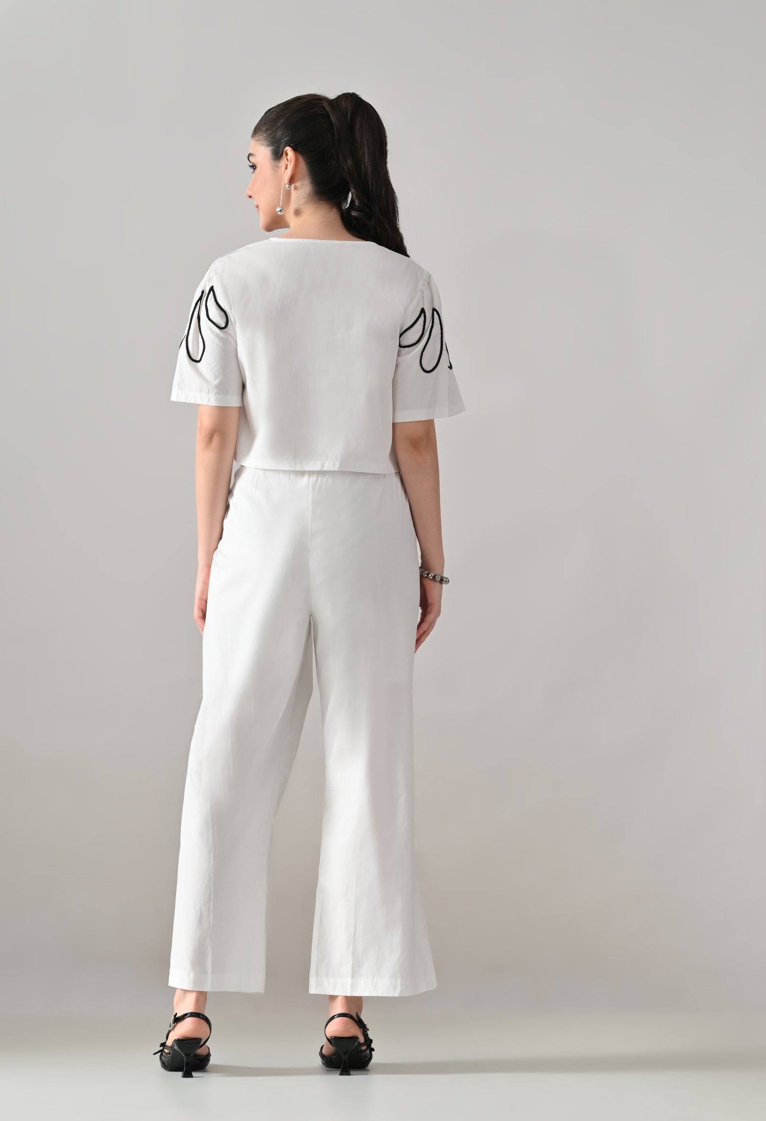 Embroidered Ease Two-Piece Set