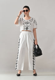 Embroidered Ease Two-Piece Set
