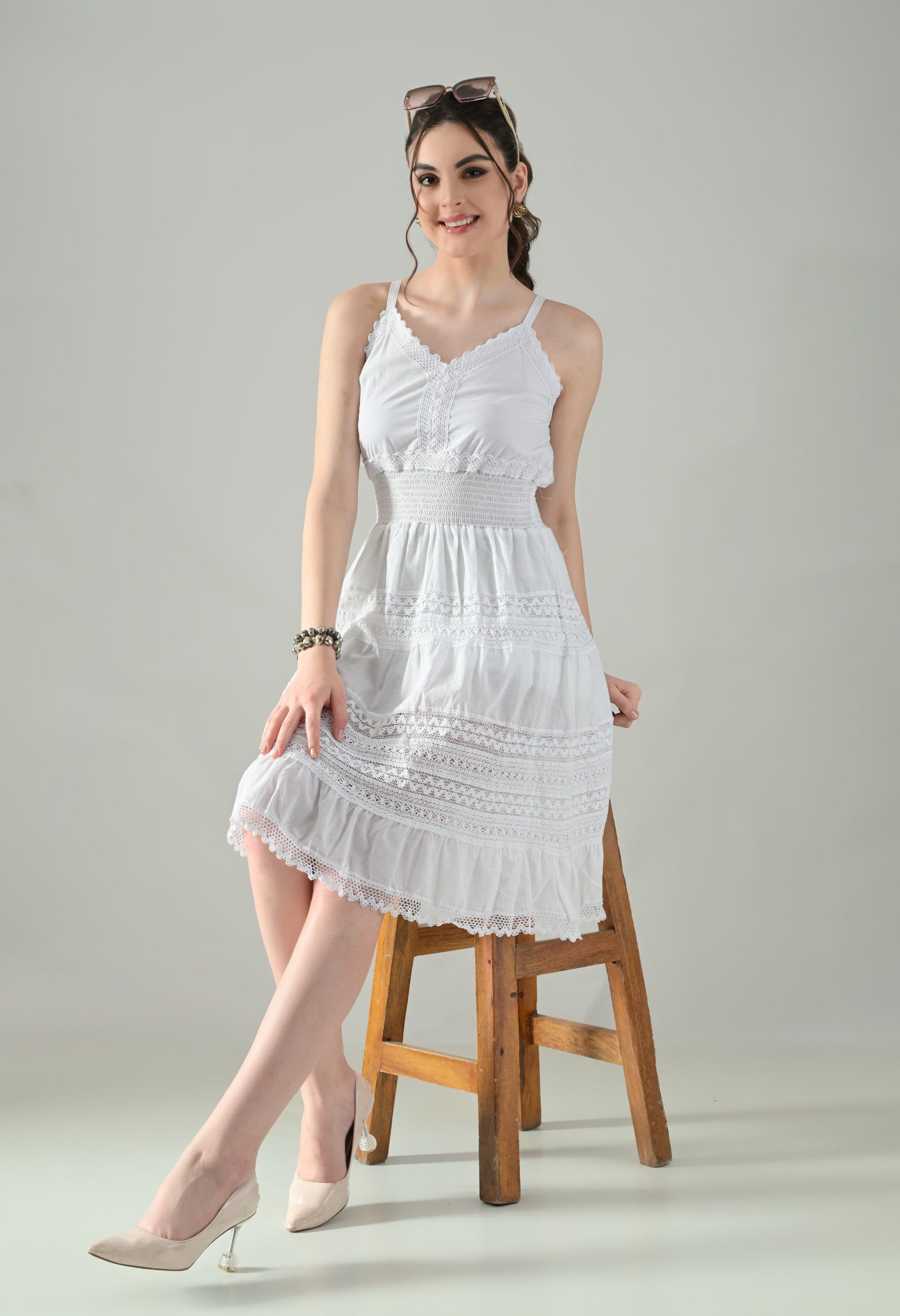 Lace Meadow Cotton Dress