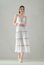 Schiffli Breeze Midi Dress