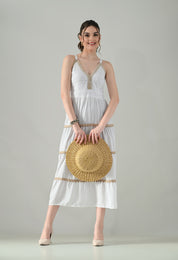 Schiffli Breeze Midi Dress