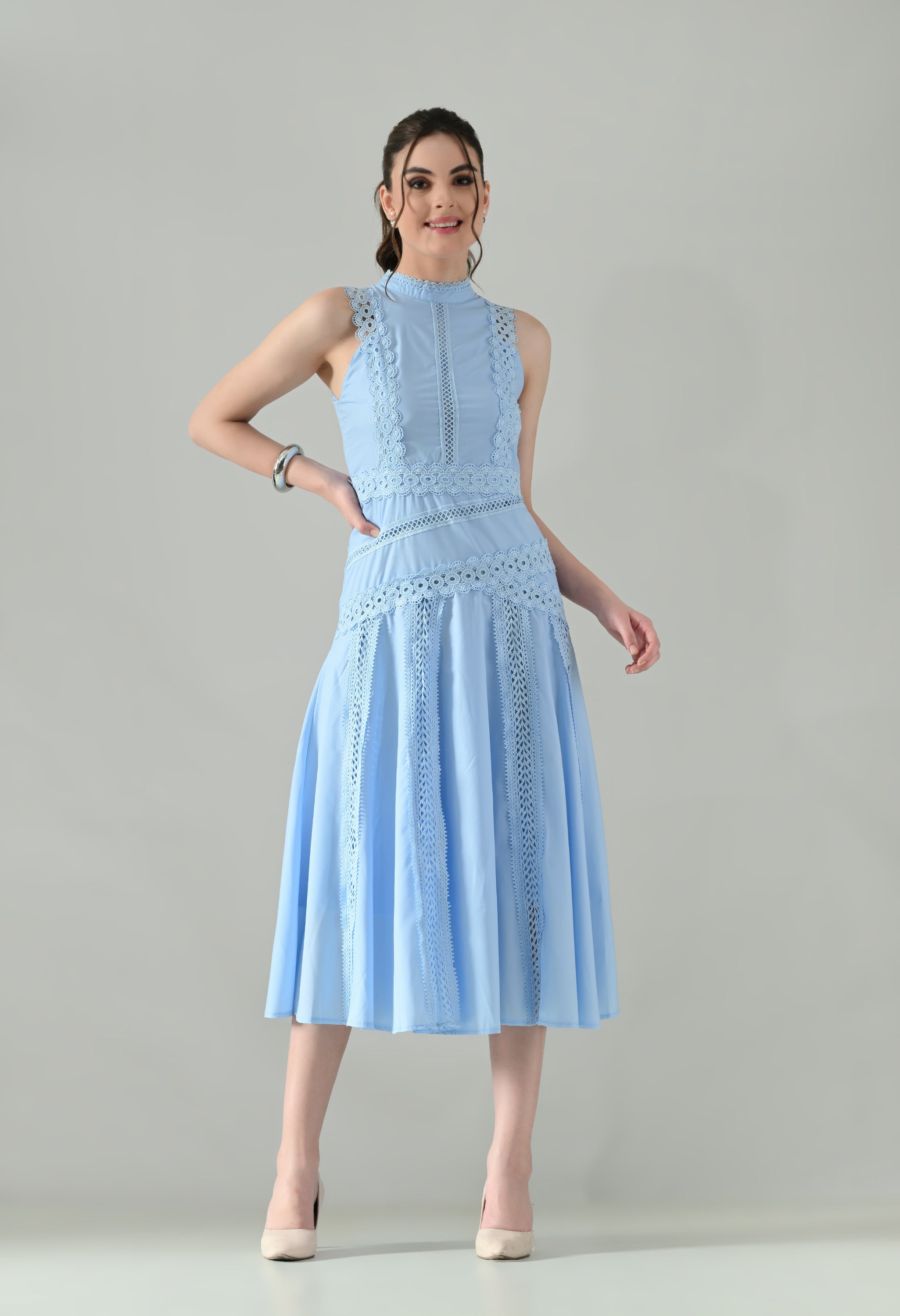 Sleeveless Lace Dress