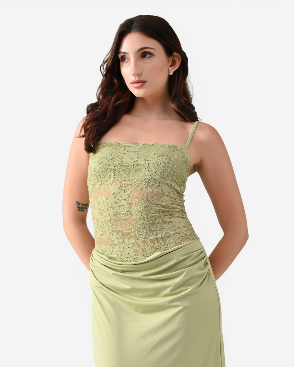 Lace Bodice Maxi Dress