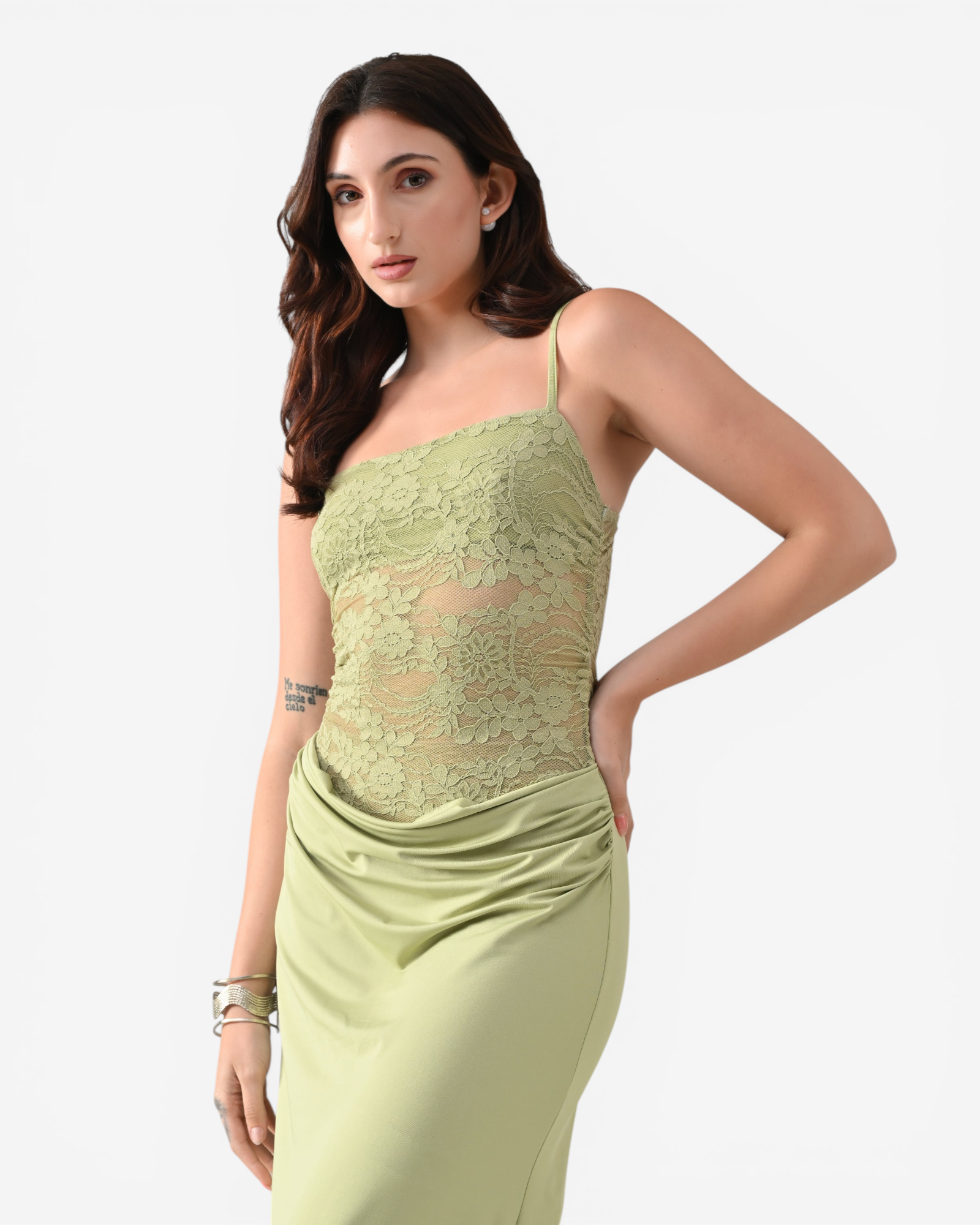 Lace Bodice Maxi Dress