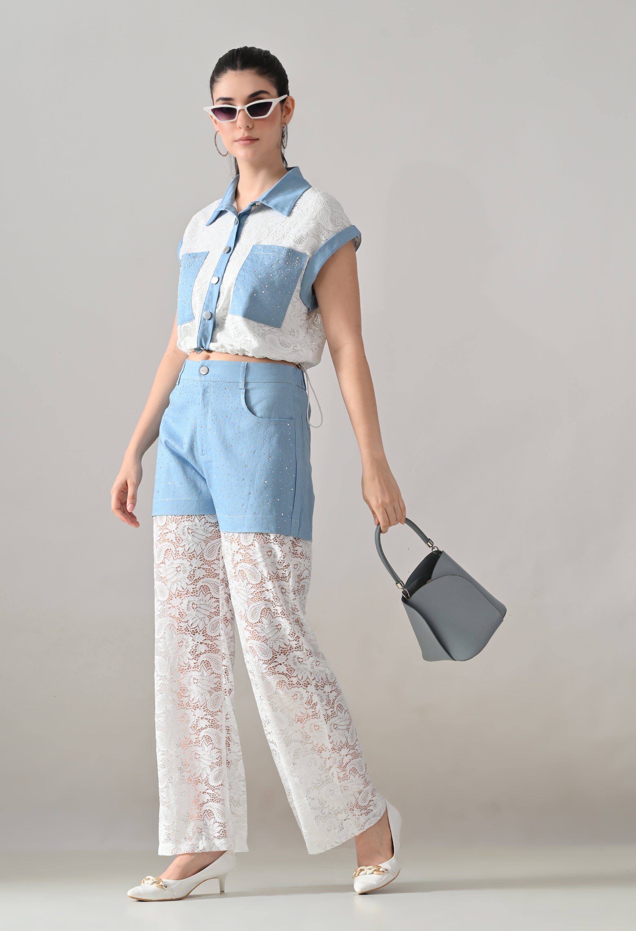 Lace & Lustre Two-Piece Set