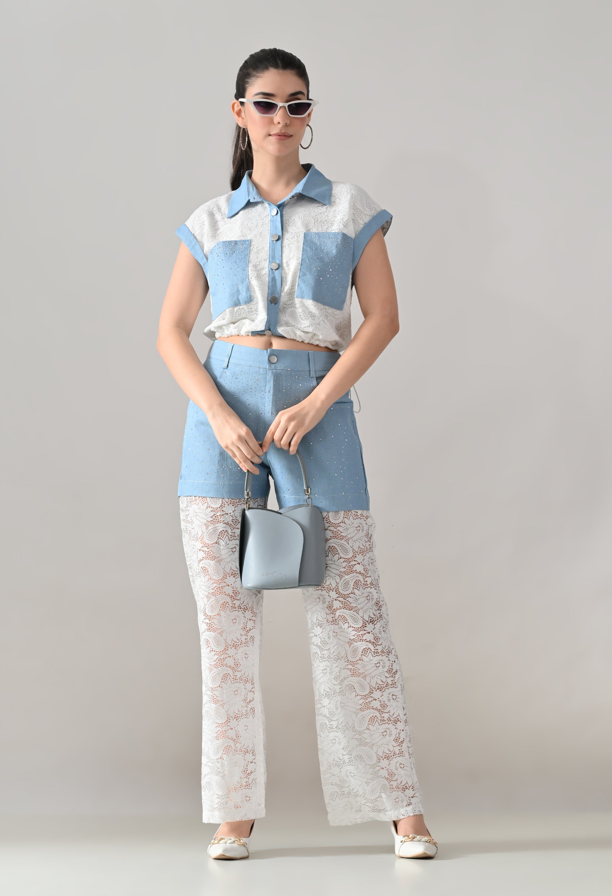 Lace & Lustre Two-Piece Set