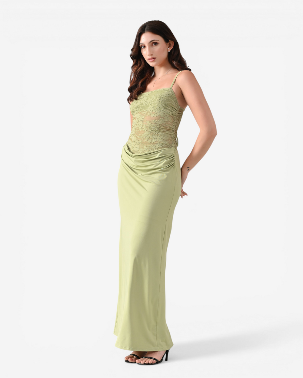 Lace Bodice Maxi Dress