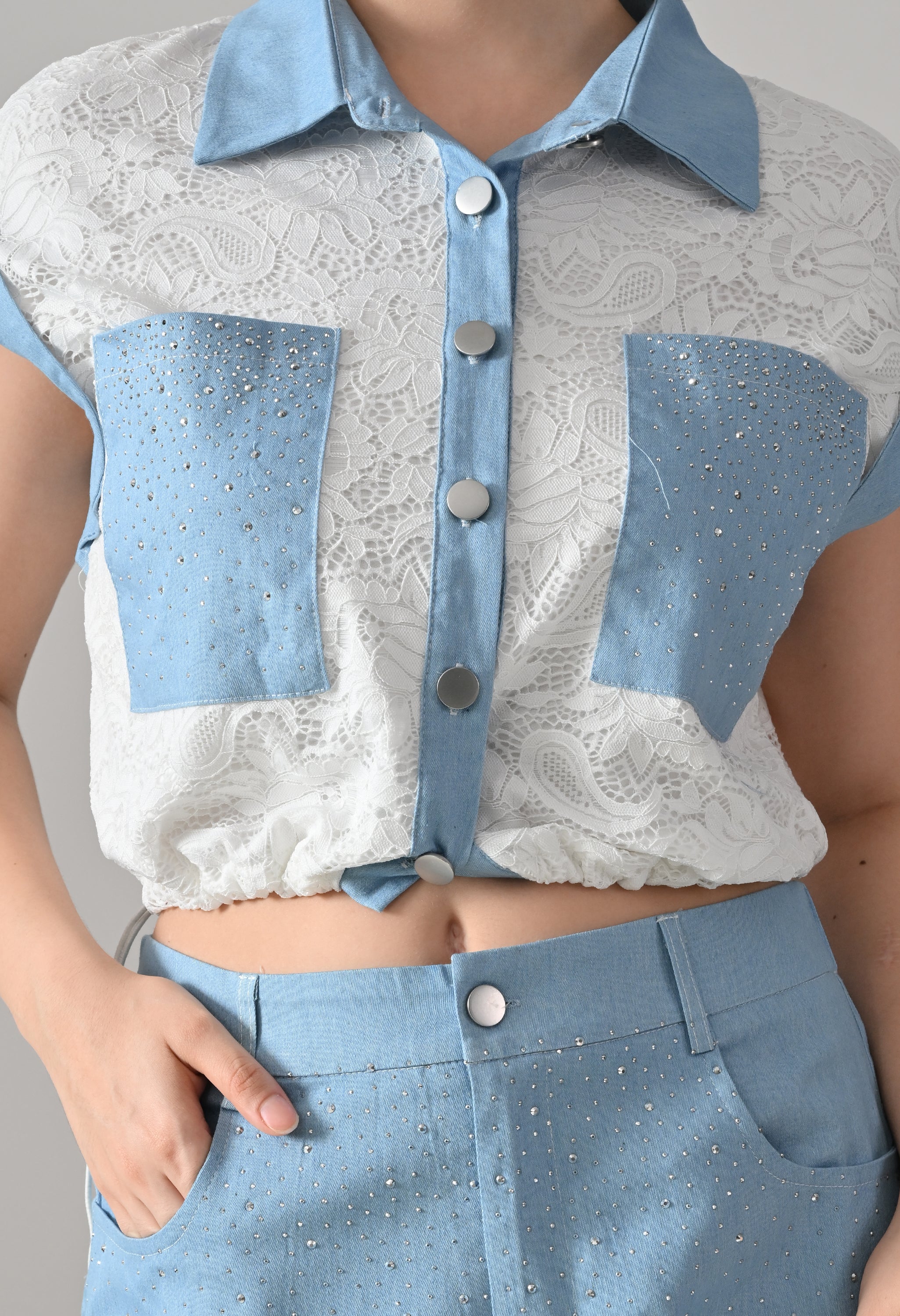 Lace & Lustre Two-Piece Set