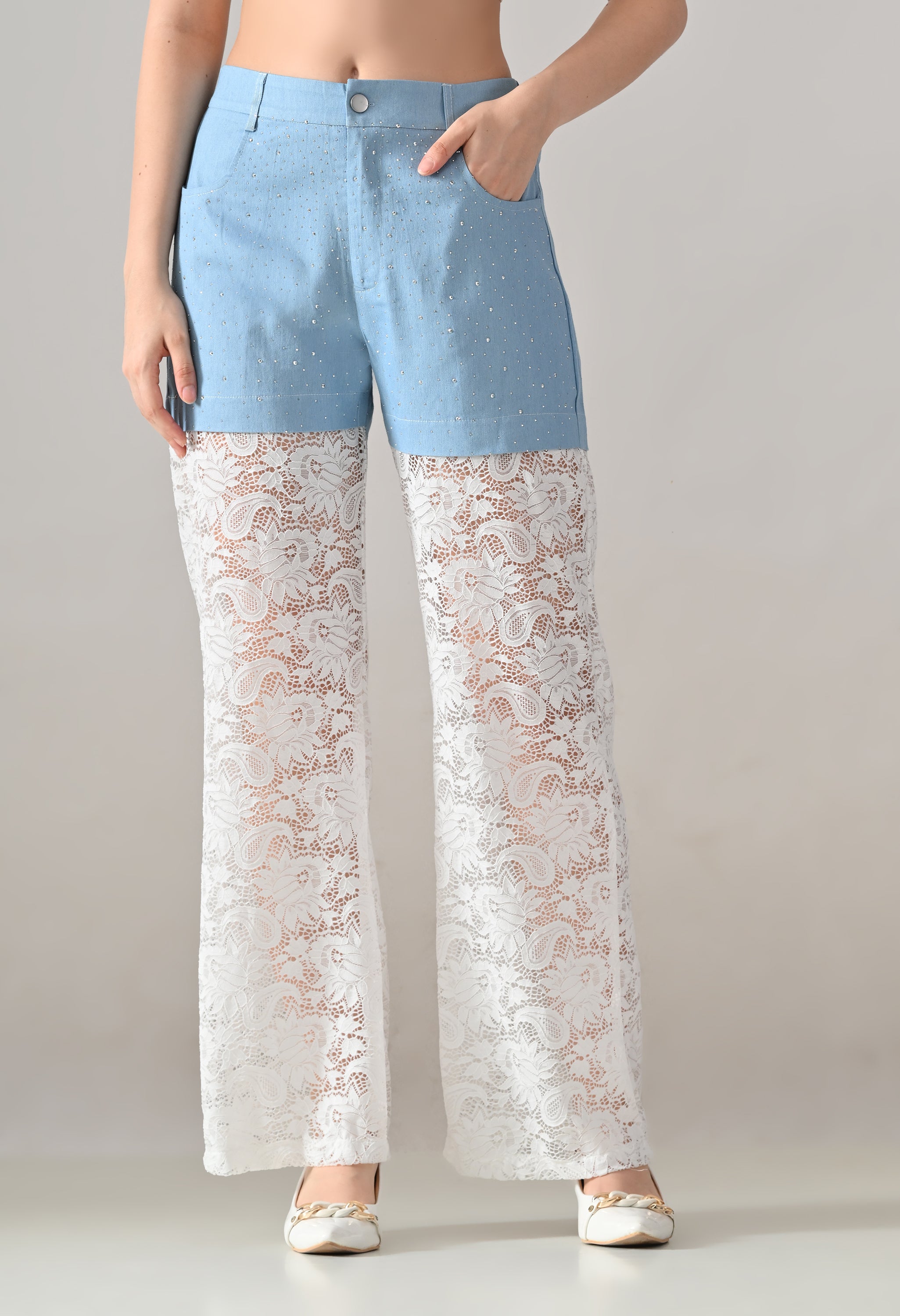 Lace & Lustre Two-Piece Set