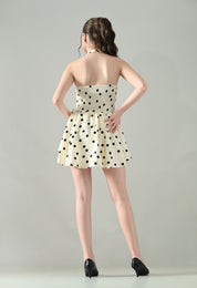 Polka Charm Halter Dress