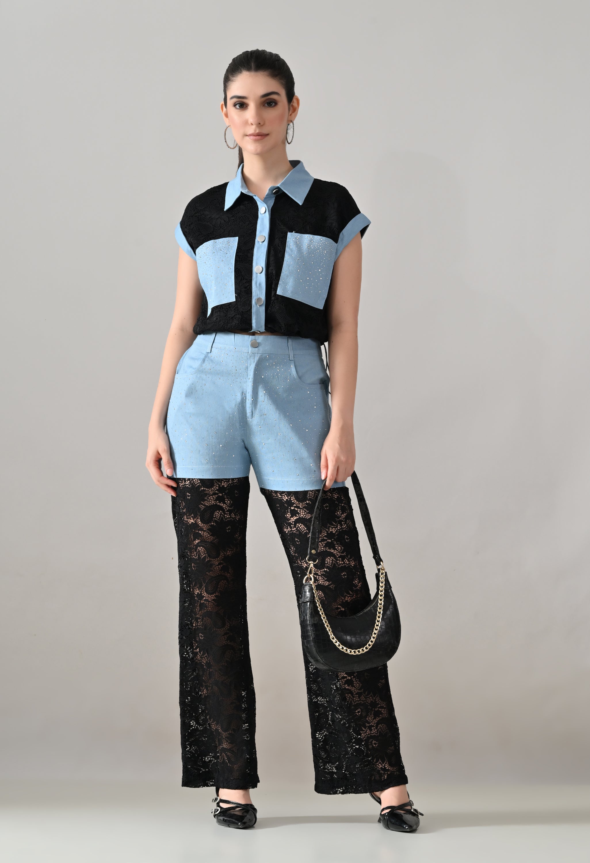 Lace & Lustre Two-Piece Set