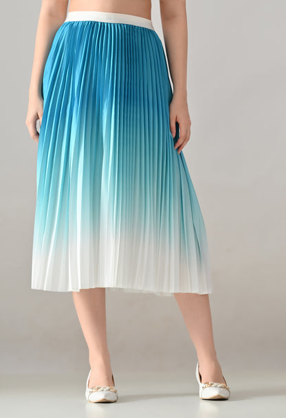 Ombre Pleated Two-Piece Set
