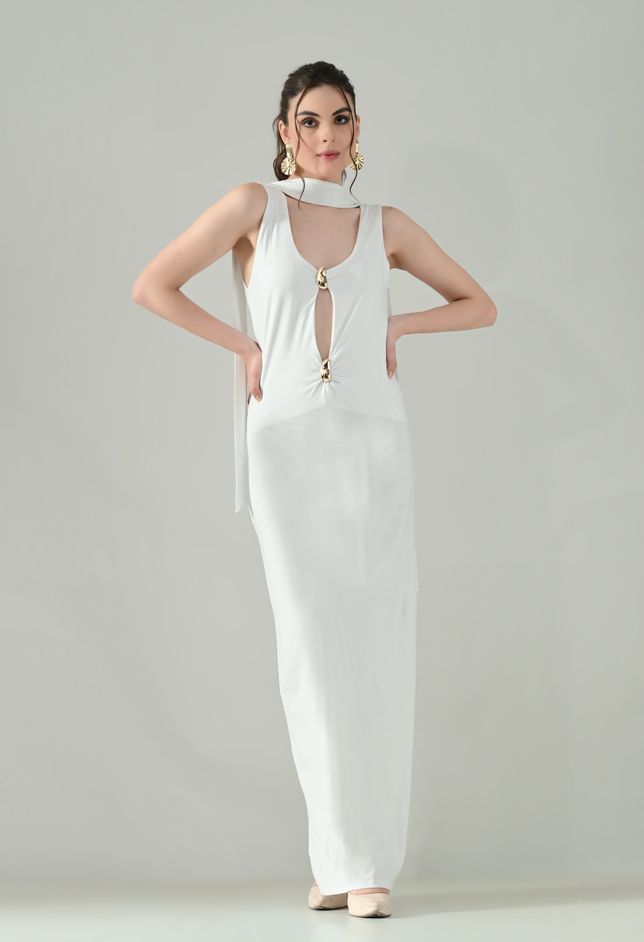 Golden Grace Maxi Dress