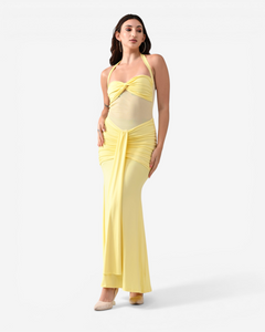 Ruched Bodice Maxi Dress