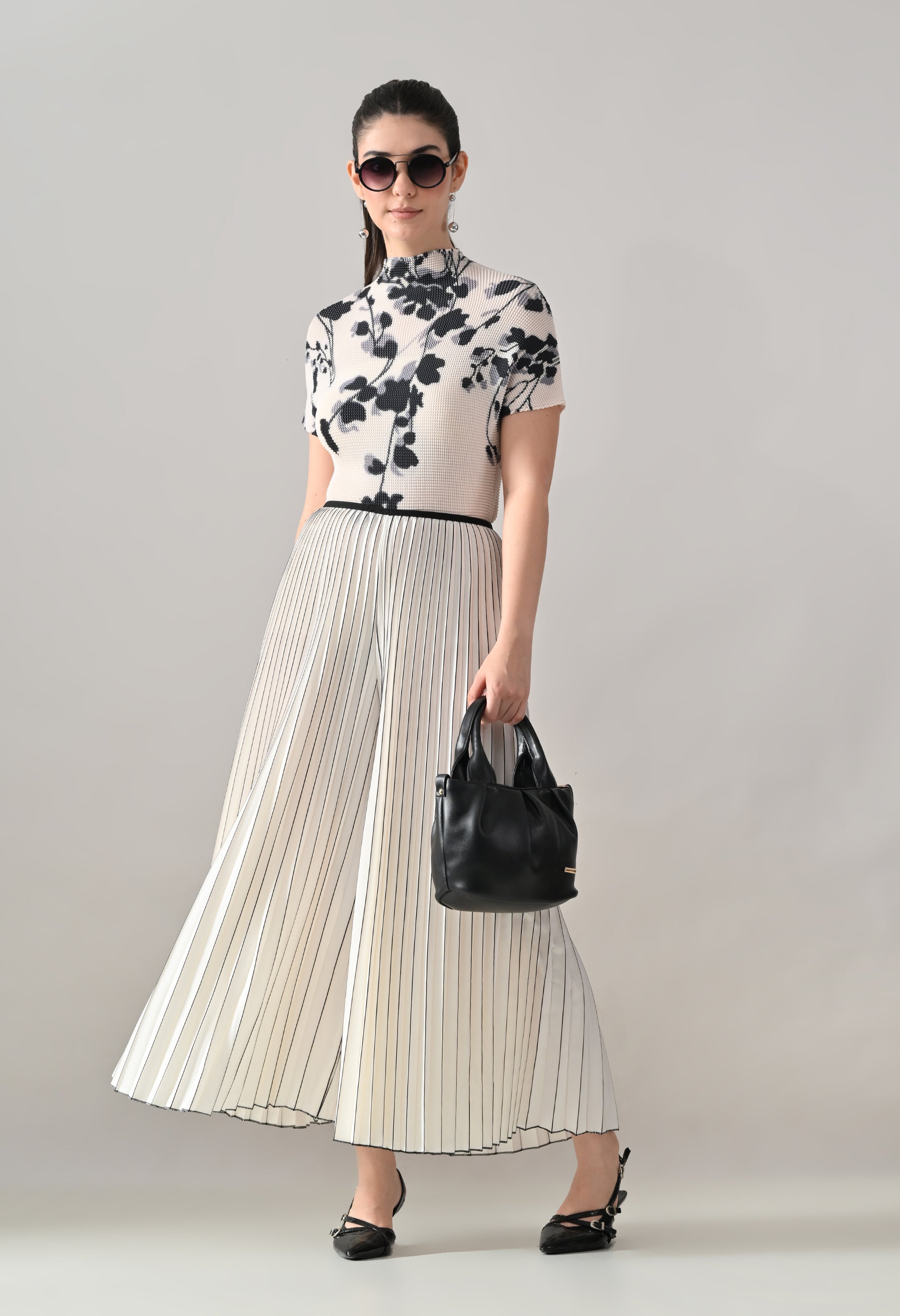 Textura Pleated Two-Piece Set