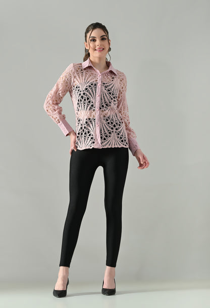 Lace Sheer Shirt