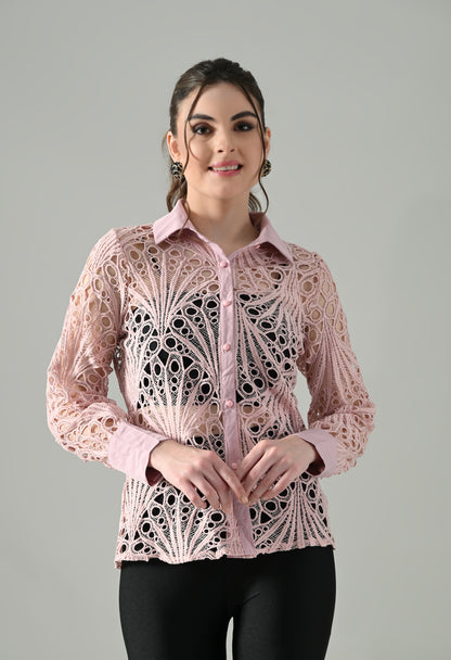 Lace Sheer Shirt