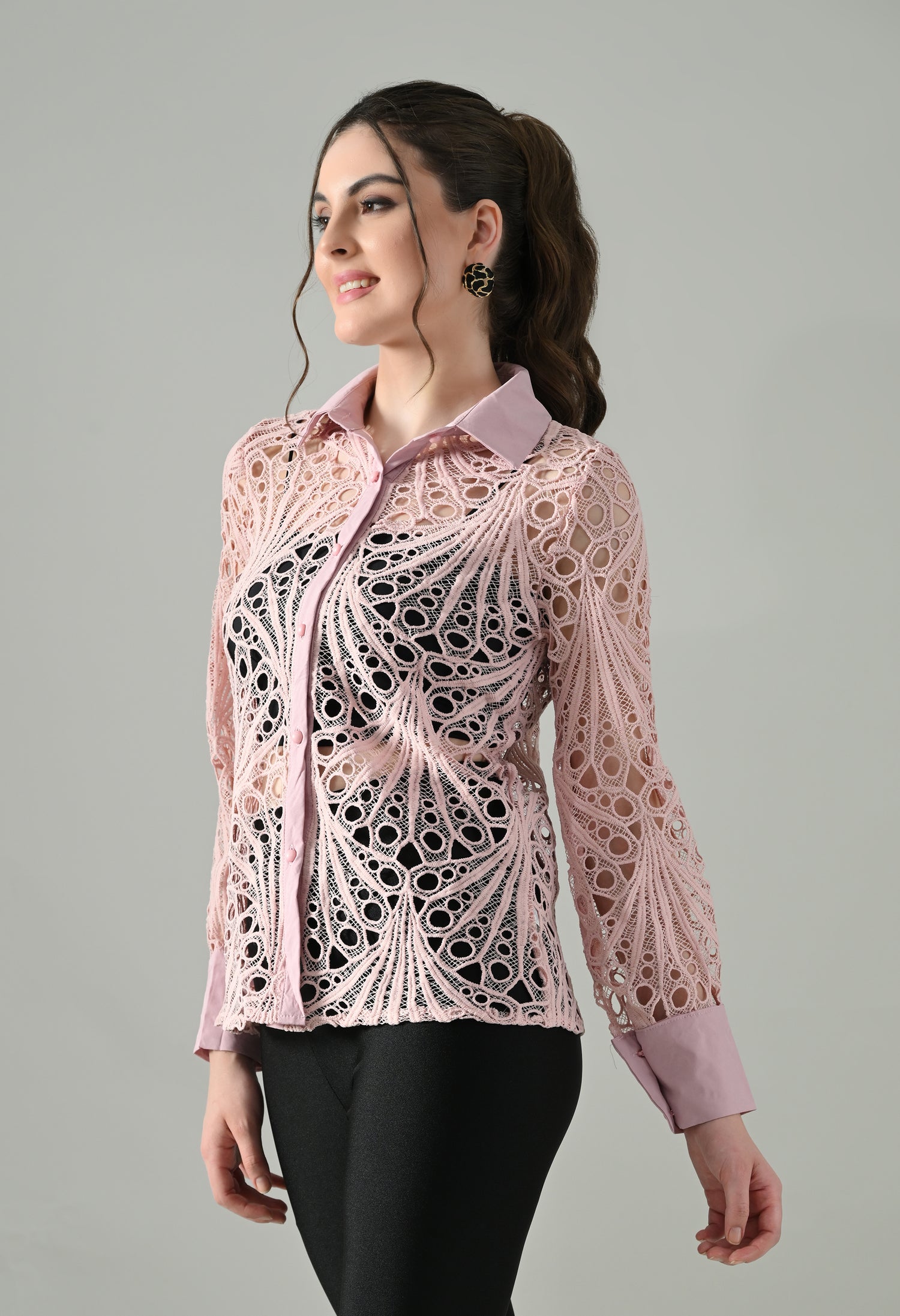 Lace Sheer Shirt