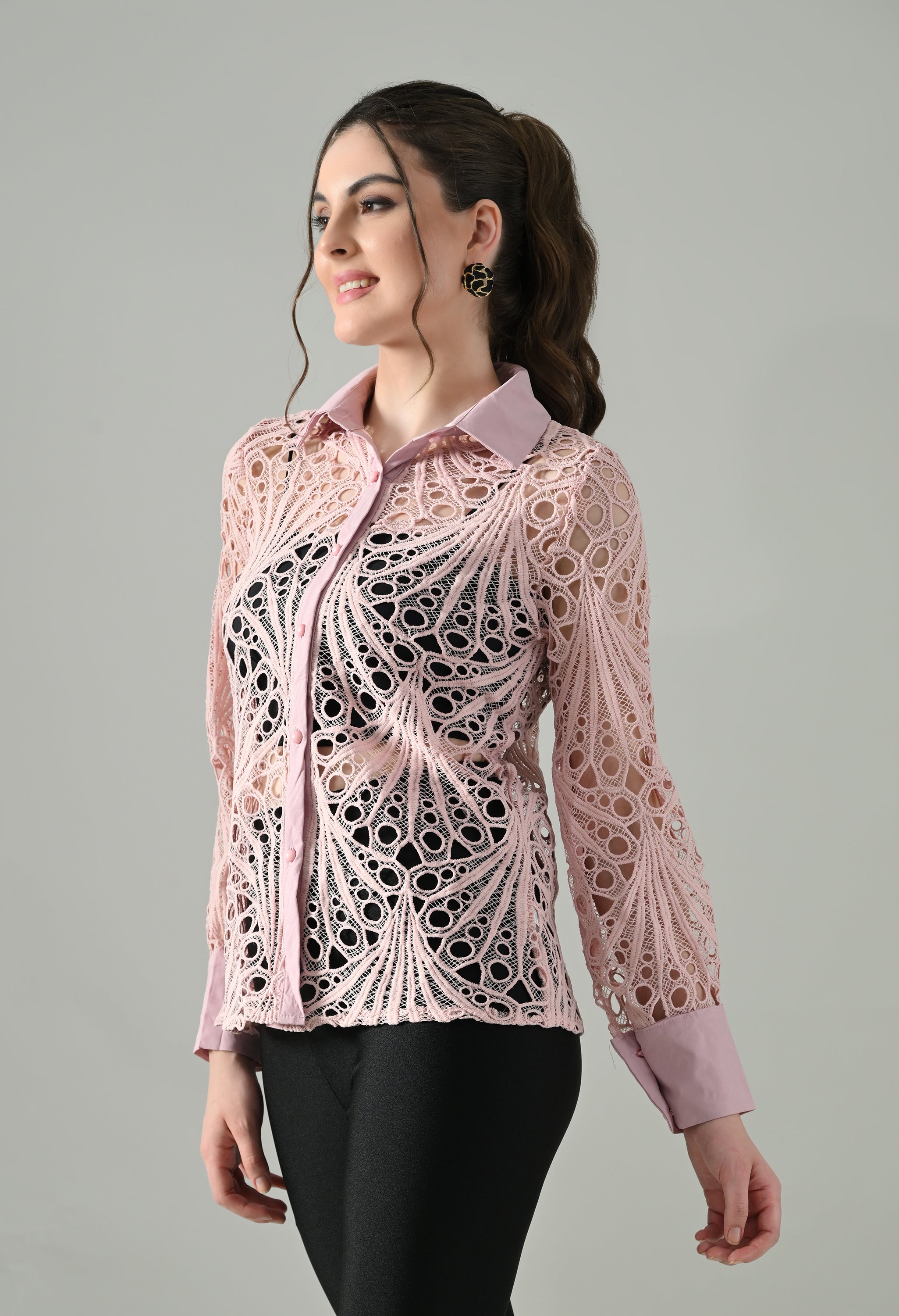Lace Sheer Shirt